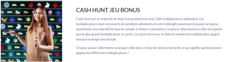 cashhunt jeu bonus