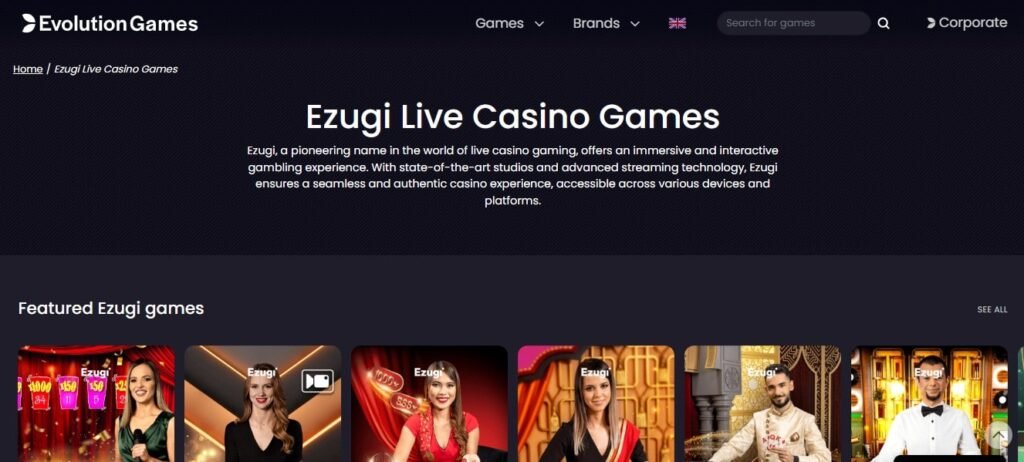 provider ezugi casino live