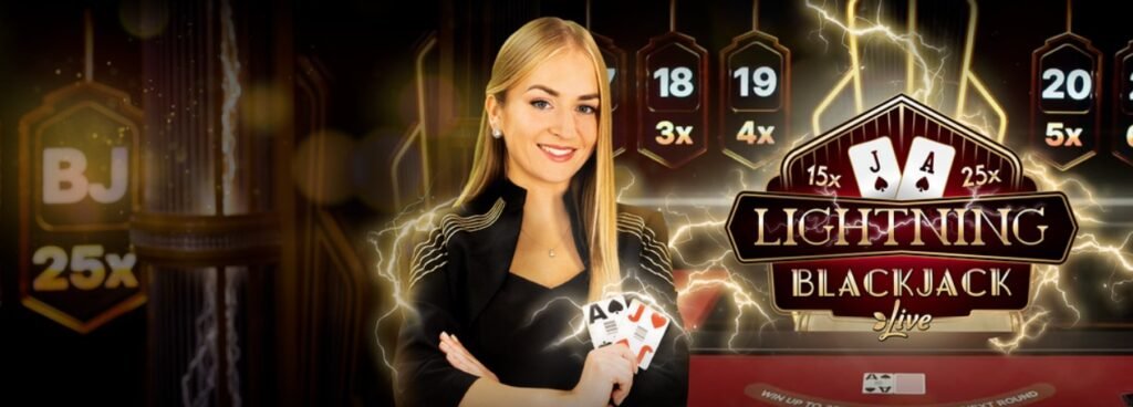 Lighning blackjack de Evolution Gaming